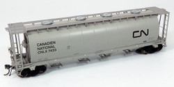 Rapido Trains Inc HO 127025-7109 NSC 3800cuft Covered Hopper Canadian National 'Wet Noodle' Scheme Grey Car CNLX #7109