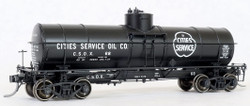 Tangent Scale Models HO 19024-02 General American GATC 8,000 Gallon 1917-Design Radial Course Tank Car 'Cities Service Oil (Penn) 1937+' CSOX #69