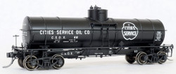 Tangent Scale Models HO 19024-03 General American GATC 8,000 Gallon 1917-Design Radial Course Tank Car ‘Cities Service Oil (Penn) 1937+’ CSOX #71