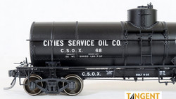 Tangent Scale Models HO 19024-06 General American GATC 8,000 Gallon 1917-Design Radial Course Tank Car 'Cities Service Oil (Penn) 1937+' CSOX #75