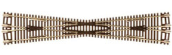 Atlas N 2040 Code 55 Track with Nickel-Silver Rail & Brown Ties - 11.25-Degree Crossing
