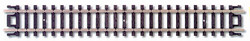 Atlas N 2501 Code 80 5" Straight Snap-Track with Nickel Silver Rail & Black Ties - pkg 6