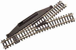 Atlas N 2709 Code 80 No. 4 Manual Turnout 'Standard Line' with Nickel Silver Rail & Black Ties - Wye