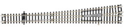 Atlas N 2755 Code 80 No. 8 Turnout 'Custom Line' with Nickel Silver Rail & Black Ties - Left Hand