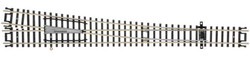 Atlas N 2756 Code 80 No. 8 Turnout 'Custom Line' with Nickel Silver Rail & Black Ties - Right Hand