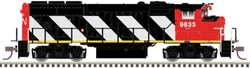Atlas Master N 40004882 Gold Series DCC/ESU Loksound GMDD GP40-2W Locomotive Canadian National 'Zebra Stripes' CN #9644