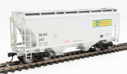 Walthers Mainline HO 910-7567 39' Trinity 3281 2-Bay Covered Hopper Blue Circle Cement BCAX #247
