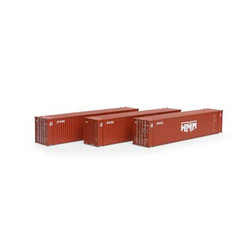 Athearn RTR HO ATH28036 45' Container HMM/KOBC Set #1 3-Pack