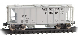 Micro Trains Line N 095 00 022 Pullman Standard PS-2 Two-Bay Hopper Western Pacific WP #11303