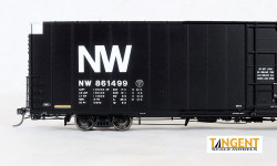 Tangent Scale Models HO 25042-12 Greenville 86' Double Plug Door Box Car Norfolk & Western ‘Delivery 1-1978’ NW #861499