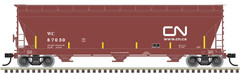 Atlas Master HO 20006950 ACF 4650 Centerflow Hopper Wisconsin Central 'CN Website Logo' WC #87044