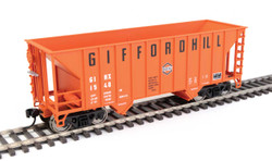 Walthers Mainline HO 910-56601 34' 100-Ton 2-Bay Hopper Gifford Hill GIHX #1548
