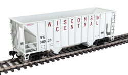 Walthers Mainline HO 910-56633 34' 100-Ton 2-Bay Hopper Wisconsin Central WC #34023