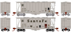 Athearn N ATH23869 GATC 40' 2600 Airslide Hopper Santa Fe ATSF 2-Pack