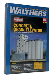 Walthers Cornerstone HO 933-3022 ADM Concrete Grain Elevator - Kit