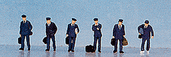Kato N 24-201 Japanese Railroad Personnel Train Crew - 6 Pieces