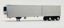 Herpa HO HRP410193 53' Reefer Van Semi Trailer with Spread Axle Painted Unlettered