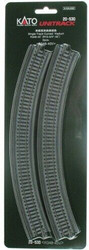 Kato N 20-530 Unitrack 13-3/4" Radius 45 Single Track Viaduct Curve Track 2-Pieces