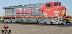 ScaleTrains Rivet Counter N SXT38521 DCC/ESU LokSound 5 Equipped GE DASH 9-44CW Locomotive BNSF 'ex-Santa Fe Warbonnet Patch' BNSF #673