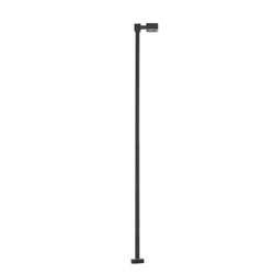 Atlas HO 70000207 Light Fixture Single-Arm Square Black Color Warm White LED 30 Scale Feet Tall 3-Pack