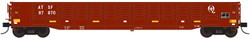 Trainworx N 25225-16 Corrugated 52' 6" Gondola Car Santa Fe ATSF #16