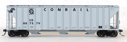 Tangent Scale Models HO 28060-01 PC Samuel Rea Shops 4600 Covered Hopper Conrail H51C 'Quality Gray Repaint 1992' CR #887549
