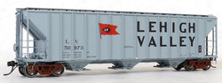 Tangent Scale Models HO 28061-04 PC Samuel Rea Shops 4600 Covered Hopper Lehigh Valley 'Delivery Gray 12-1968' LV #50966