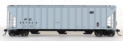 Tangent Scale Models HO 28063-01 PC Samuel Rea Shops 4600 Covered Hopper Penn Central H51 'Delivery Gray 9-1968' PC #887028