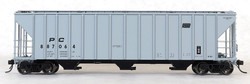 Tangent Scale Models HO 28063-10 PC Samuel Rea Shops 4600 Covered Hopper Penn Central H51 'Delivery Gray 9-1968' PC #887077