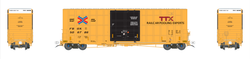 Aurora Miniatures HO 305017 Gunderson / Greenbrier 6276 cf 50′ Plate F Boxcar TTX '2016 version' FBOX #506900
