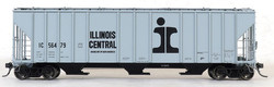 Tangent Scale Models HO 28110-08 General American 4700 Covered Hopper Illinois Central 'Delivery Gray 1-1967' IC #56496