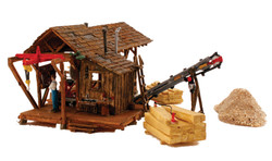 Woodland Scenics HO BR5044 Built Up Buzz's Sawmill - Assembled