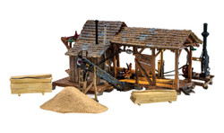 Woodland Scenics HO BR5044 Built Up Buzz's Sawmill - Assembled