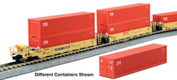 Kato N 106-6210 Gunderson Maxi-I 5-Unit Container Well Cars BNSF