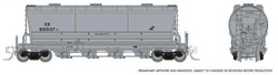 Rapido Trains Inc N 533009-80027 ACF PD3500 Flexi Flo Covered Hopper 'Late' Conrail Scale Test Car CR #80027
