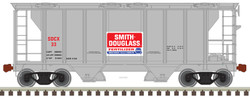 Atlas Trainman HO 20006559 PS-2 Covered Hopper Car Smith Douglass Fertilizer SDCX #32