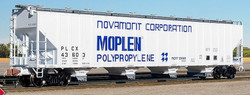 ScaleTrains Rivet Counter HO SXT33683 Pullman-Standard 5820 Covered Hopper Pullman Leasing 'Novamont' PLCX #43611