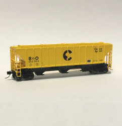 Trainworx N 24430-05 Pullman-Standard PS2-CD 4427 High-Side Covered Hopper Chessie System B&O #602922