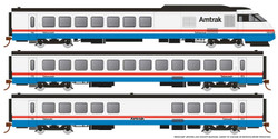 Rapido Trains Inc HO 25504 DCC/ESU LokSound Equipped RTL Turboliner - Set #4 - Amtrak Phase III 'Late' - 5-Unit Set