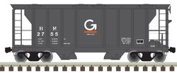 Atlas Trainman N 50005893 Pullman-Standard PS-2 2-Bay Covered Hopper Guilford B&M #2758