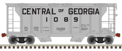 Atlas Trainman N 50005898 Pullman-Standard PS-2 2-Bay Covered Hopper Central of Georgia #1062