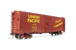 Rapido Trains Inc HO 154007A Union Pacific 40' B-50-39 Boxcar UP '1956 Repaint - Be Specific Slogan' Single Car