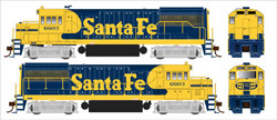 Bowser Executive Line HO 25176 DCC/Loksound V5 Equipped GE U25B Phase IIa Locomotive Santa Fe 'Warbonnet' ATSF #6603