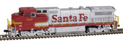 Atlas Master N 40005143 Silver Series GE DASH 8-40BW Locomotive with Pilot Mounted Ditch Lights DCC Ready Santa Fe 'Warbonnet' #505