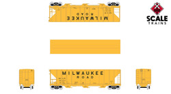 ExactRail N 53016-3 Pullman-Standard 4427 Covered Hopper Milwaukee Road '1965 As Delivered' MILW #98492