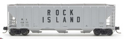 ExactRail N 53018-4 Pullman-Standard 4427 Covered Hopper Rock Island '1965 As Delivered - Billboard' RI #13251