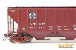 Tangent Scale Models HO 21026-01 Pullman-Standard PS-2 4427 High Side Covered Hopper Atchison, Topeka and Santa Fe 'Delivery 12-1966' ATSF #309187