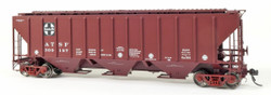 Tangent Scale Models HO 21026-04 Pullman-Standard PS-2 4427 High Side Covered Hopper Atchison, Topeka and Santa Fe 'Delivery 12-1966' ATSF #309281