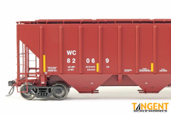 Tangent Scale Models HO 21031-03 Pullman-Standard PS-2 4427 High Side Covered Hopper Canadian National CN 'Ex-WC Conspicuity 2008+' WC #82111