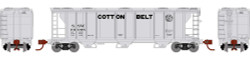 Athearn N ATH28362 PS-2 2893 3-Bay Covered Hopper Cotton Belt SSW #76098